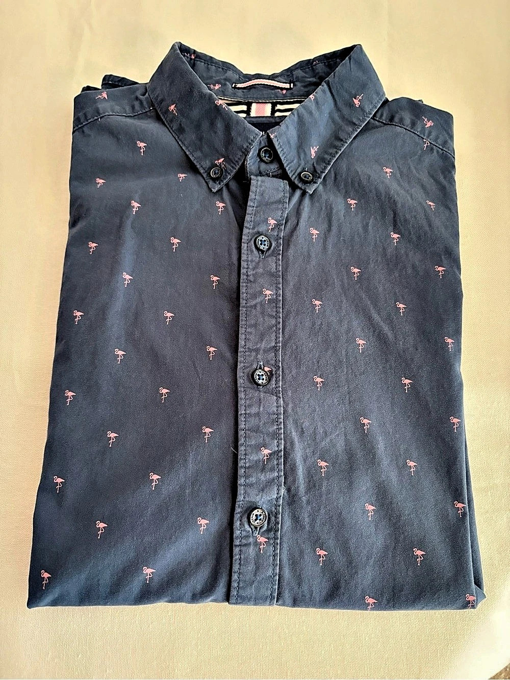 Denim & Flower Ricky Singh Men Cotton Button Down Shirt Size Small